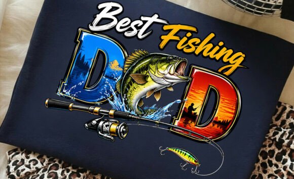 Best Fishing Dad, Father Day T-shirt Png