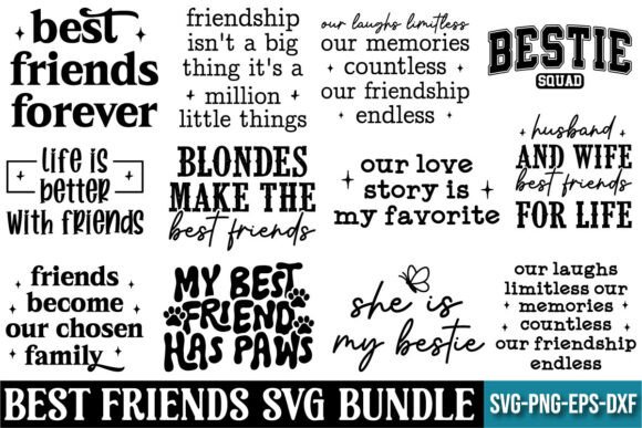 Best Friends SVG Bundle for T-Shirt