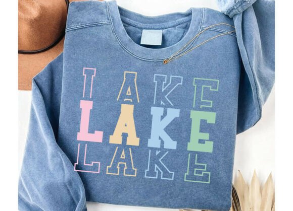 Lake PNG Lake Girl Retro PNG Summer Graphics