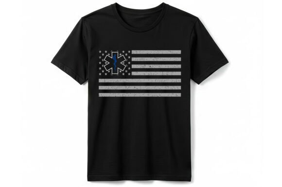 Patriot EMS American Flag T-Shirt Graphics and T-Shirt Designs