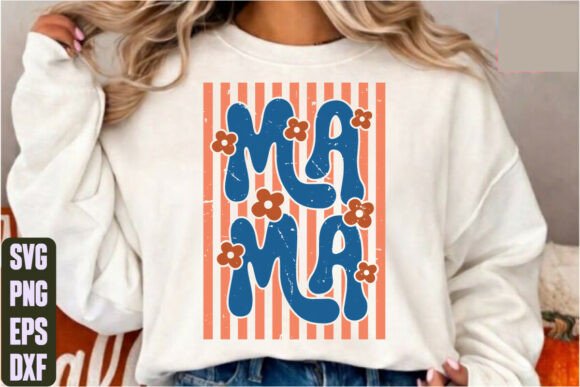 Retro Mama T-Shirt Design