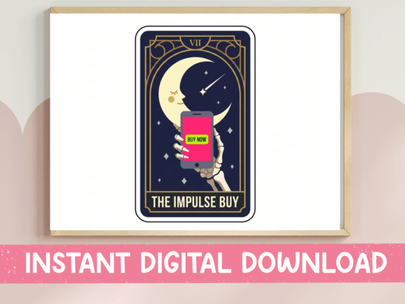 The Impulse Buy Tarot Card SVG